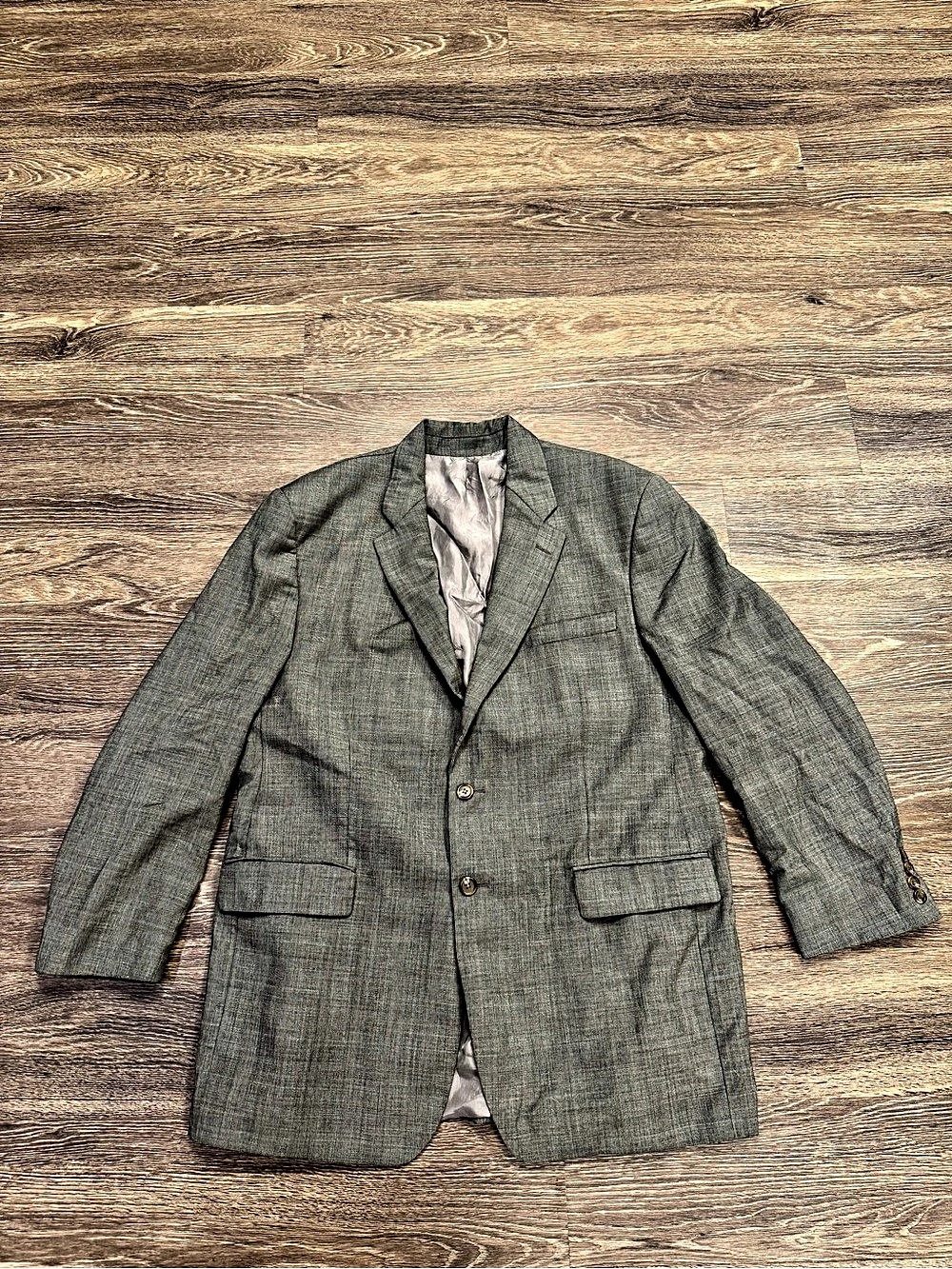 Vintage Lauren Ralph Lauren 46L Gray Glen Plaid 100% Wool Blazer Canada